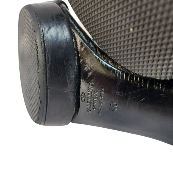 Valentino Garavani Black Leather Stiletto Heels – Size 40 EU | 9.5 US - Picture 7 of 11